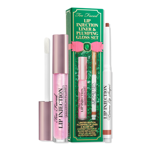 Too Faced full size Limited Edition Lip Injection Liner & Plumping Gloss Set