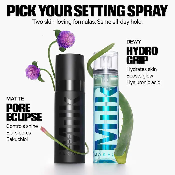 Milk Hydro Grip Dewy Long-Lasting Setting Spray With Hyaluronic Acid + Niacinamide 50 ml