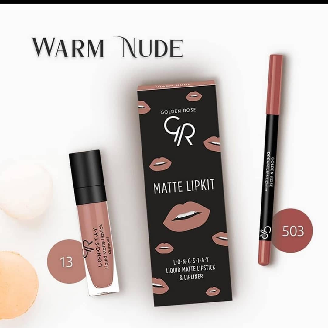 Golden Rose Matte Lip Kit " Warm Nude "