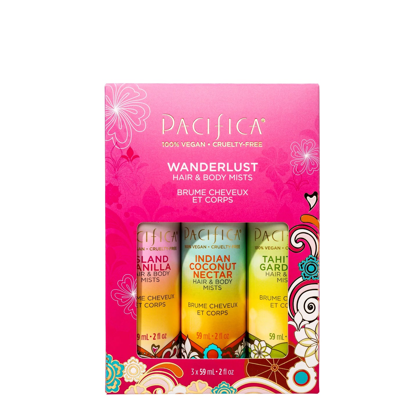 Pacifica Wanderlust Hair & Body Mists Set