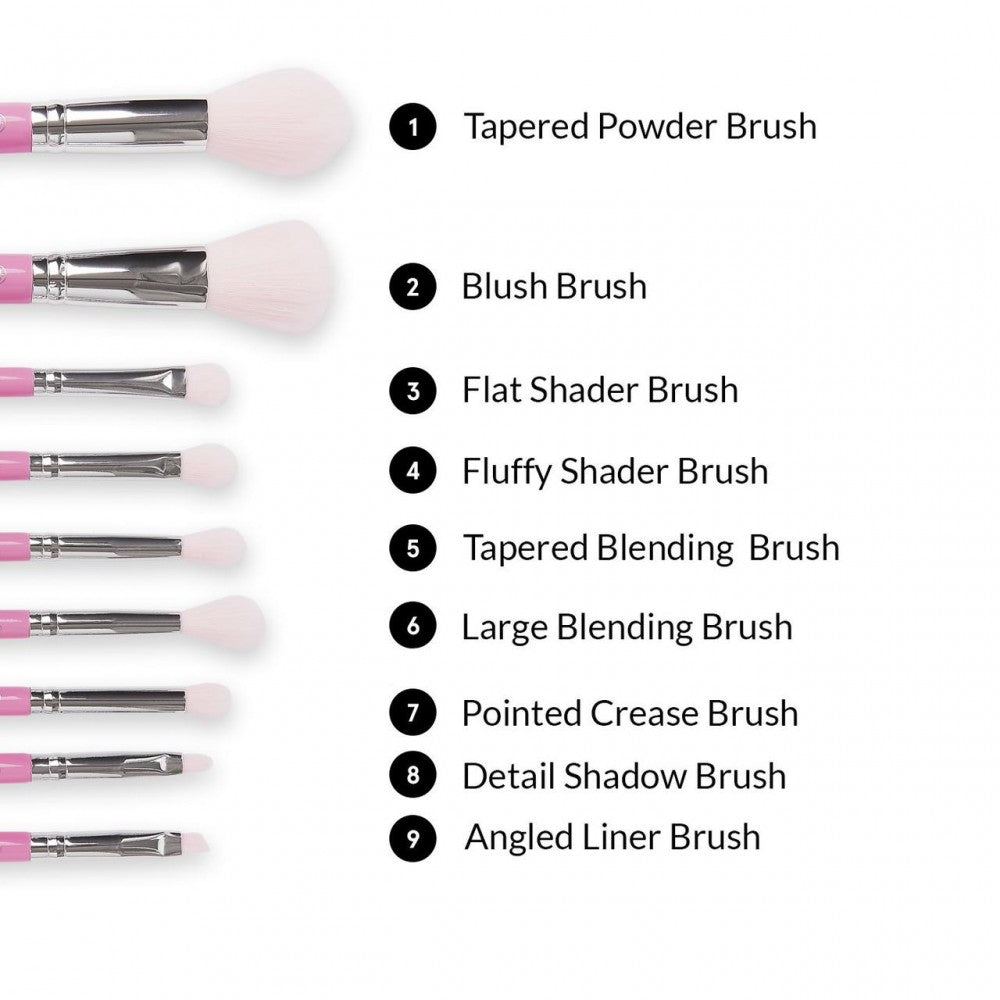 BH COSMETICS SWEET SHOPPE SPRINKLES 9 Piece Brush Set