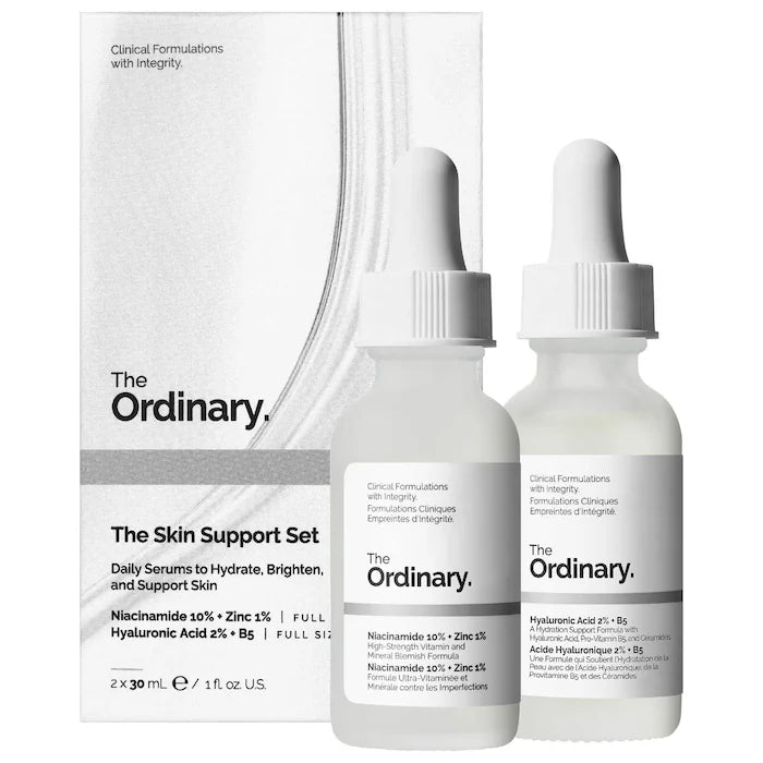 The Ordinary 
The Skin Support Set with Niacinamide + Hyaluronic