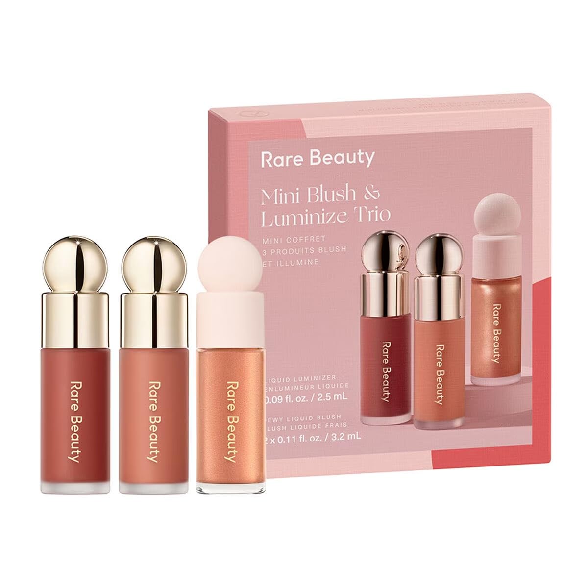 Rare Beauty Limited Edition Mini Blush & Luminize Trio