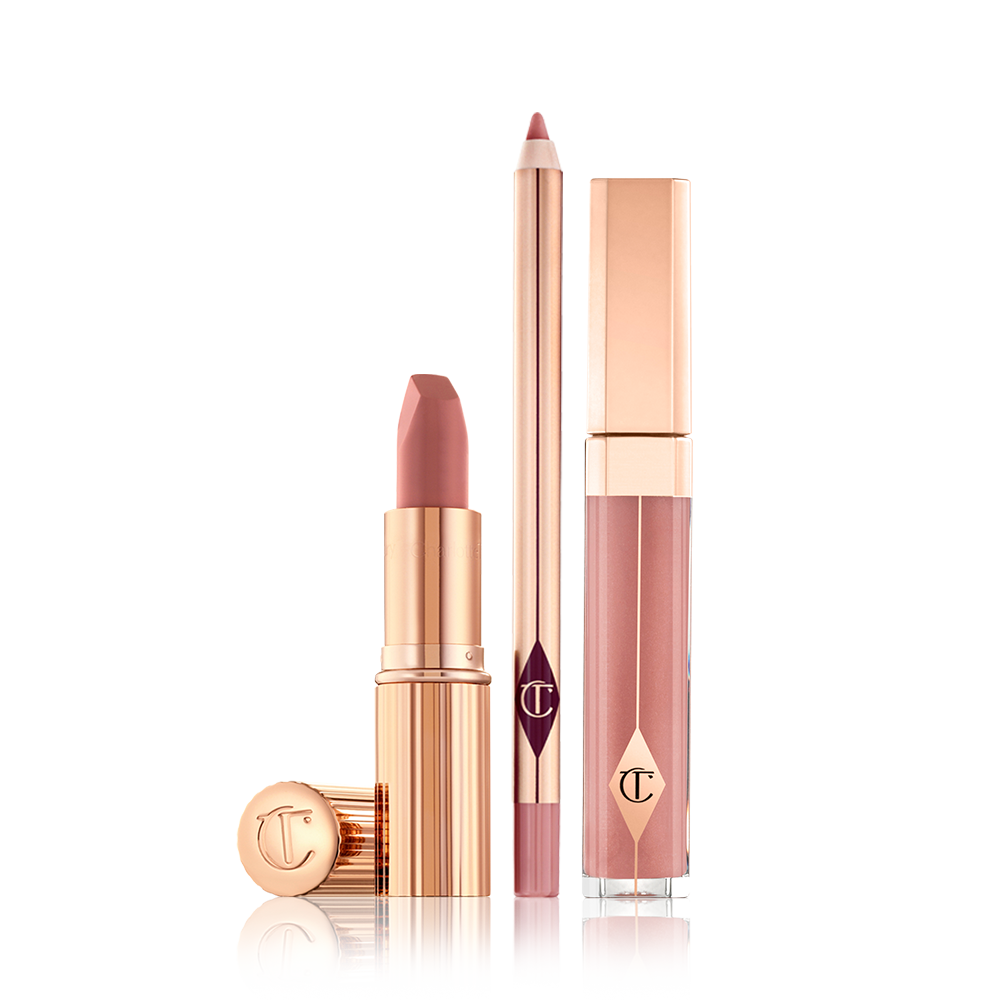 Charlotte tilbury The Pillow Talk Lip Kit - Nude-pink Lipstick, Liner & Gloss