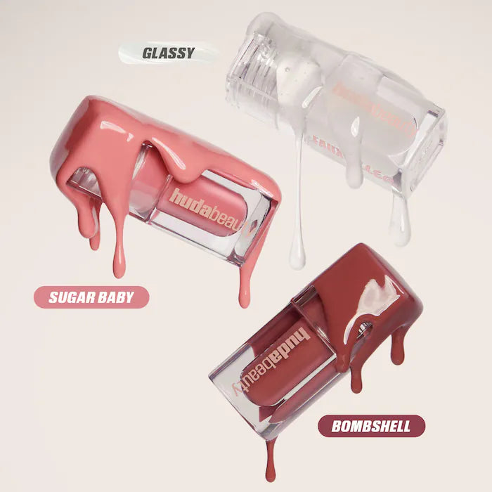HUDA BEAUTY 
Mini Glossiest Lip Gloss Set