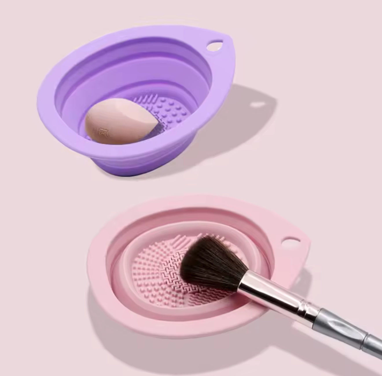 Silicone makeup brush cleaner