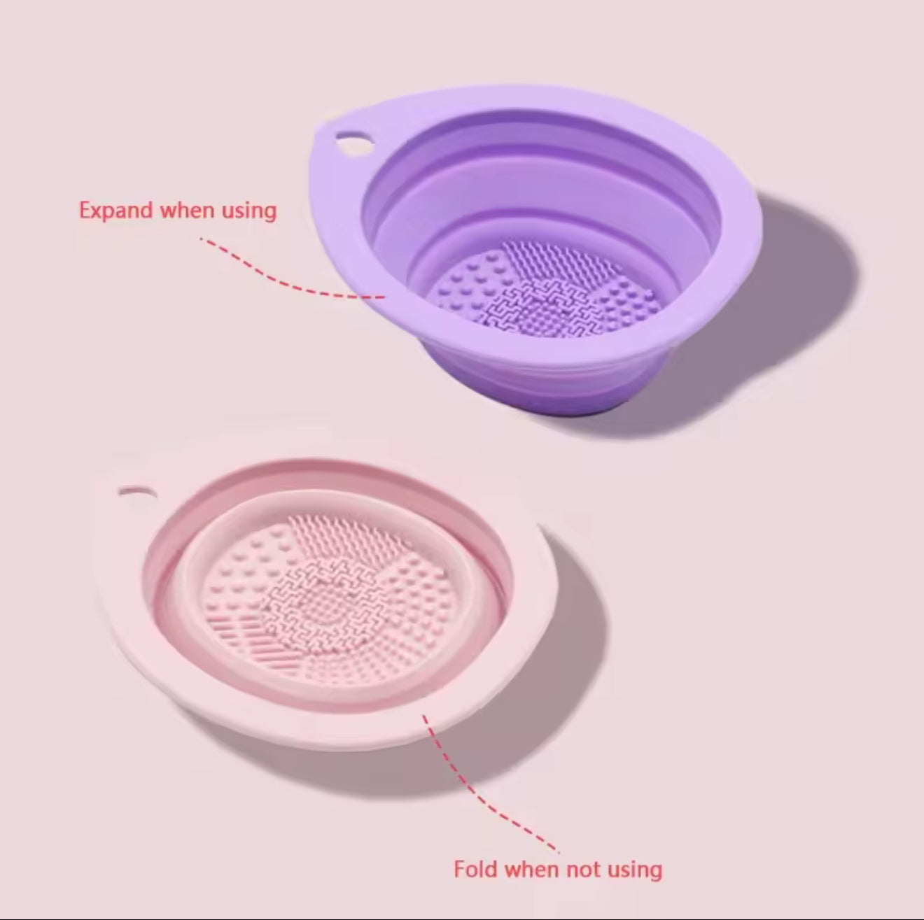 Silicone makeup brush cleaner