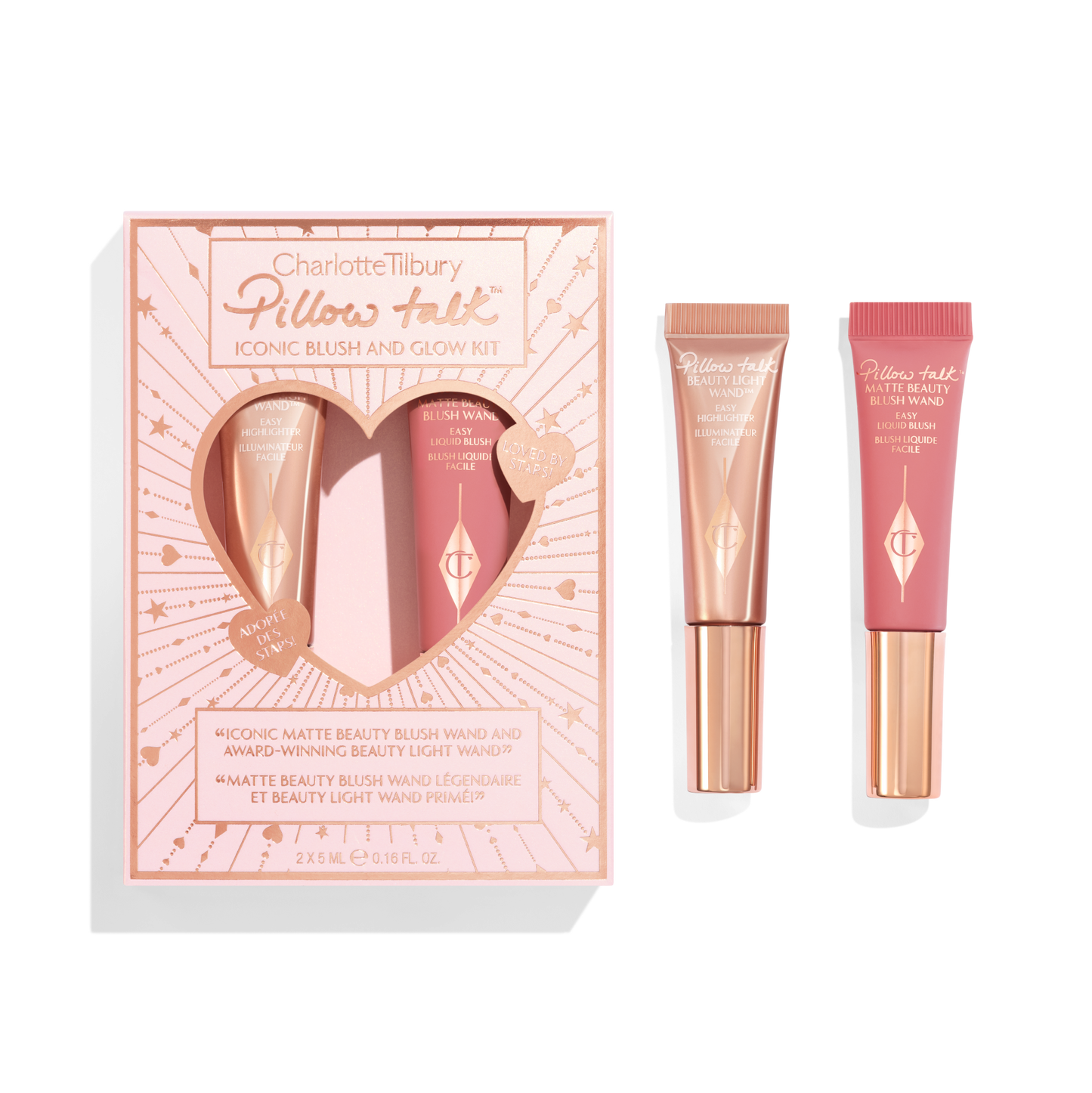 Charlotte Tilbury Pillow Talk Iconic Blush & Glow Kit Gift Set