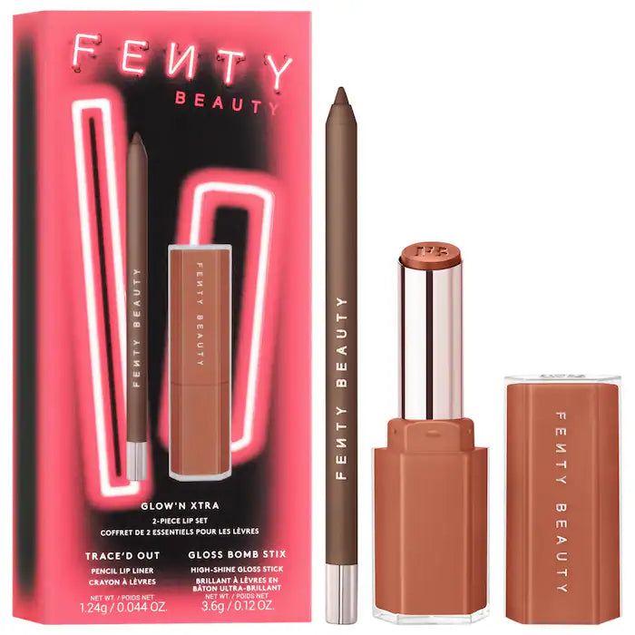 Fenty Beauty by Rihanna 
Glow'n Extra 2-Piece Lip Set